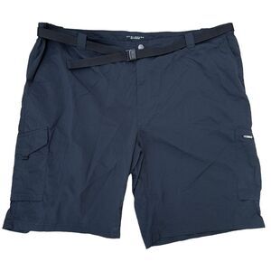 NEW Columbia Men's Size 52 Omni-Shade Black Shorts Belted Sun‎ Protection